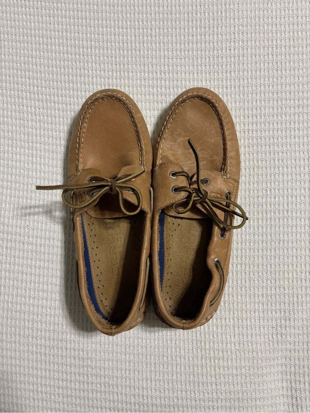 Men's Tan Leather Sperry Shoes